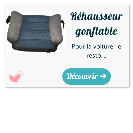 rehausseur gonflable de voyage pour voiture train bus chaise