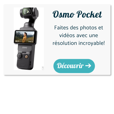 DJI Osmo Pocket 3 caméra avec stabilisateur video 4k