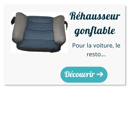 Rehausseur gonflable pour voiture voyage chaise